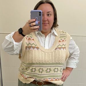 Cute sweater vest from Anthropology plus size line